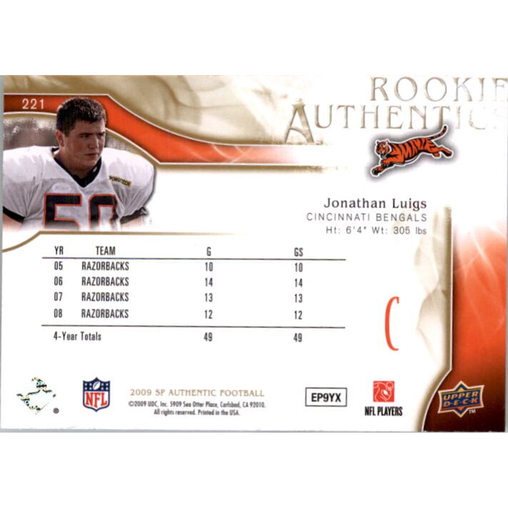 2009 SP Authentic Gold #221 Jonathan Luigs