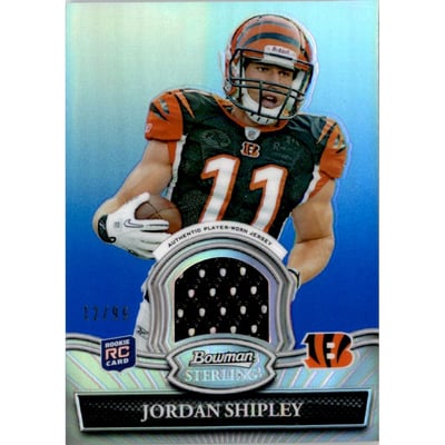 2010 Bowman Sterling Blue Refractors #BSRJS Jordan Shipley JSY