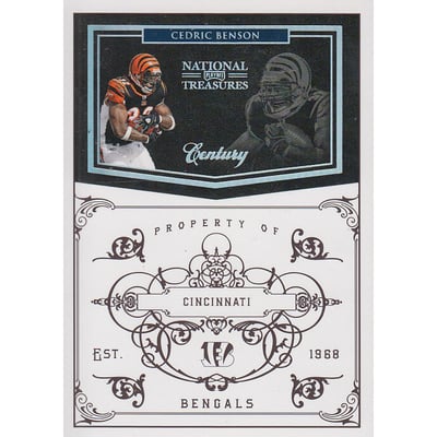2010 Playoff National Treasures Century Silver #30 Cedric Benson