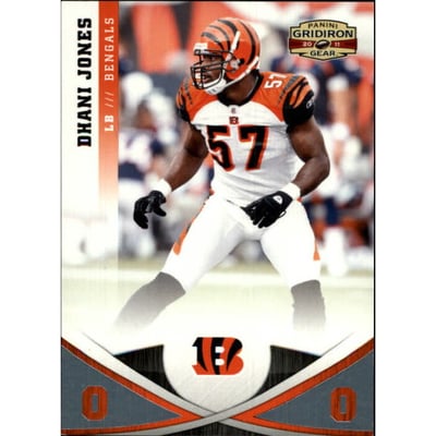 2011 Panini Gridiron Gear Platinum O's #34 Dhani Jones