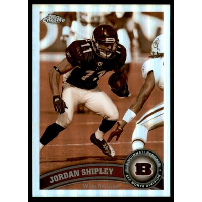 2011 Topps Chrome Sepia Refractors #188 Jordan Shipley