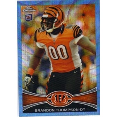 2012 Topps Chrome Blue Wave Refractors #BW143 Brandon Thompson