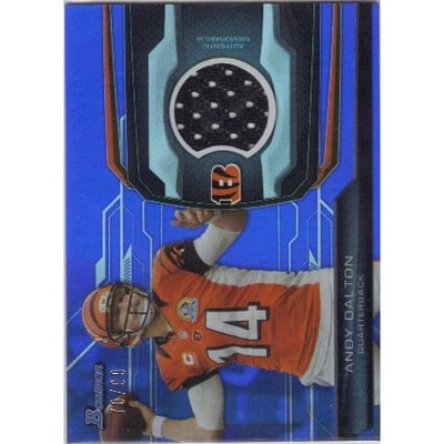 2013 Bowman Relics Blue #BRAD Andy Dalton