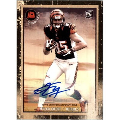 2013 Topps Turkey Red Autographs Black Border #28 Tyler Eifert