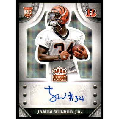 2014 Crown Royale Rookie Signatures Silver Plaid #SJWI James Wilder Jr./99