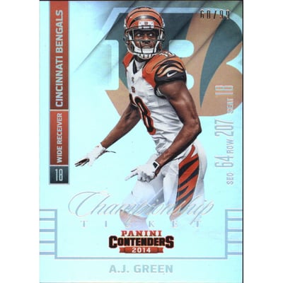 2014 Panini Contenders Championship Ticket #10 A.J. Green