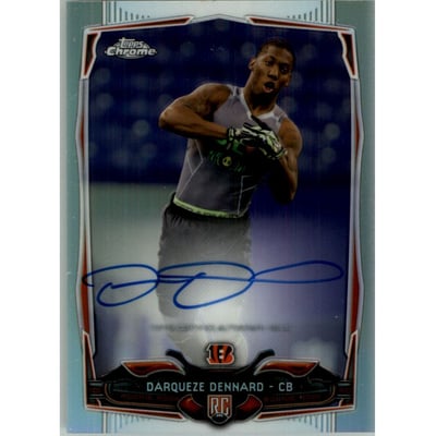 2014 Topps Chrome Rookie Autographs Refractors #204 Darqueze Dennard