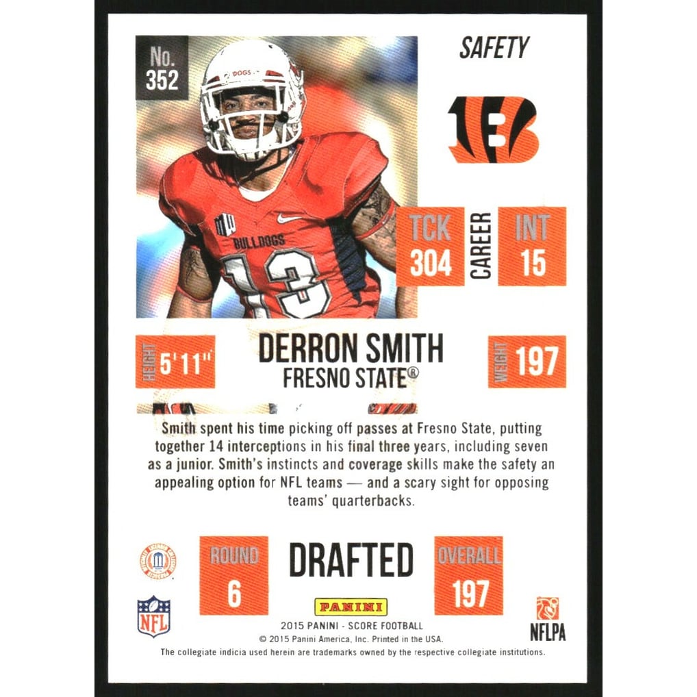 2015 Score First Down #352 Derron Smith