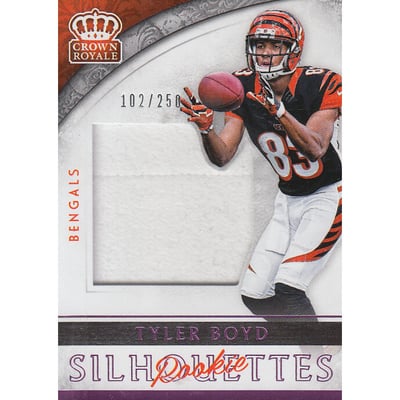 2016 Crown Royale Jumbo Rookie Silhouette Jerseys Pink #4 Tyler Boyd