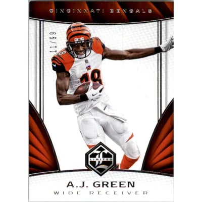 2016 Limited Silver Spotlight #42 A.J. Green