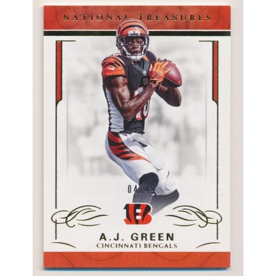 2016 Panini National Treasures Gold #22 A.J. Green