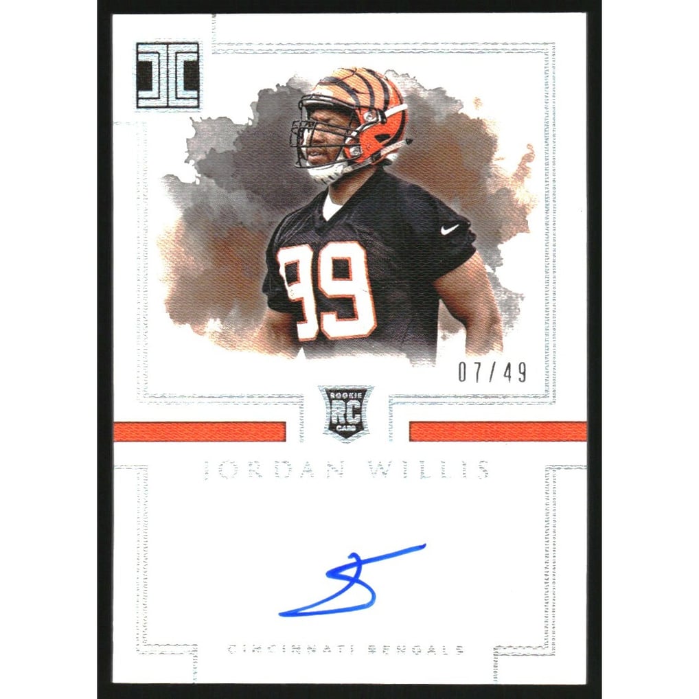 2017 Panini Impeccable Silver #165 Jordan Willis AU
