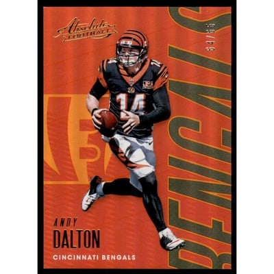 2018 Absolute Spectrum Orange #19 Andy Dalton