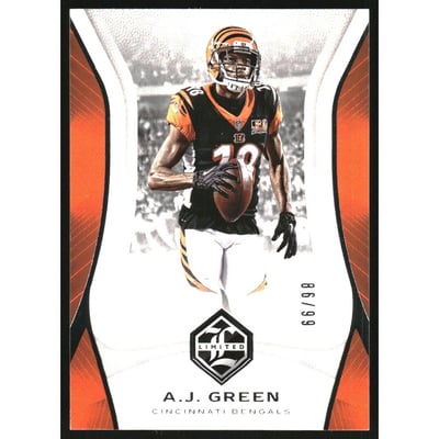 2018 Limited Silver Spotlight #20 A.J. Green