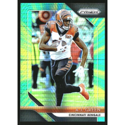 2018 Panini Prizm Prizms Hyper #158 A.J. Green