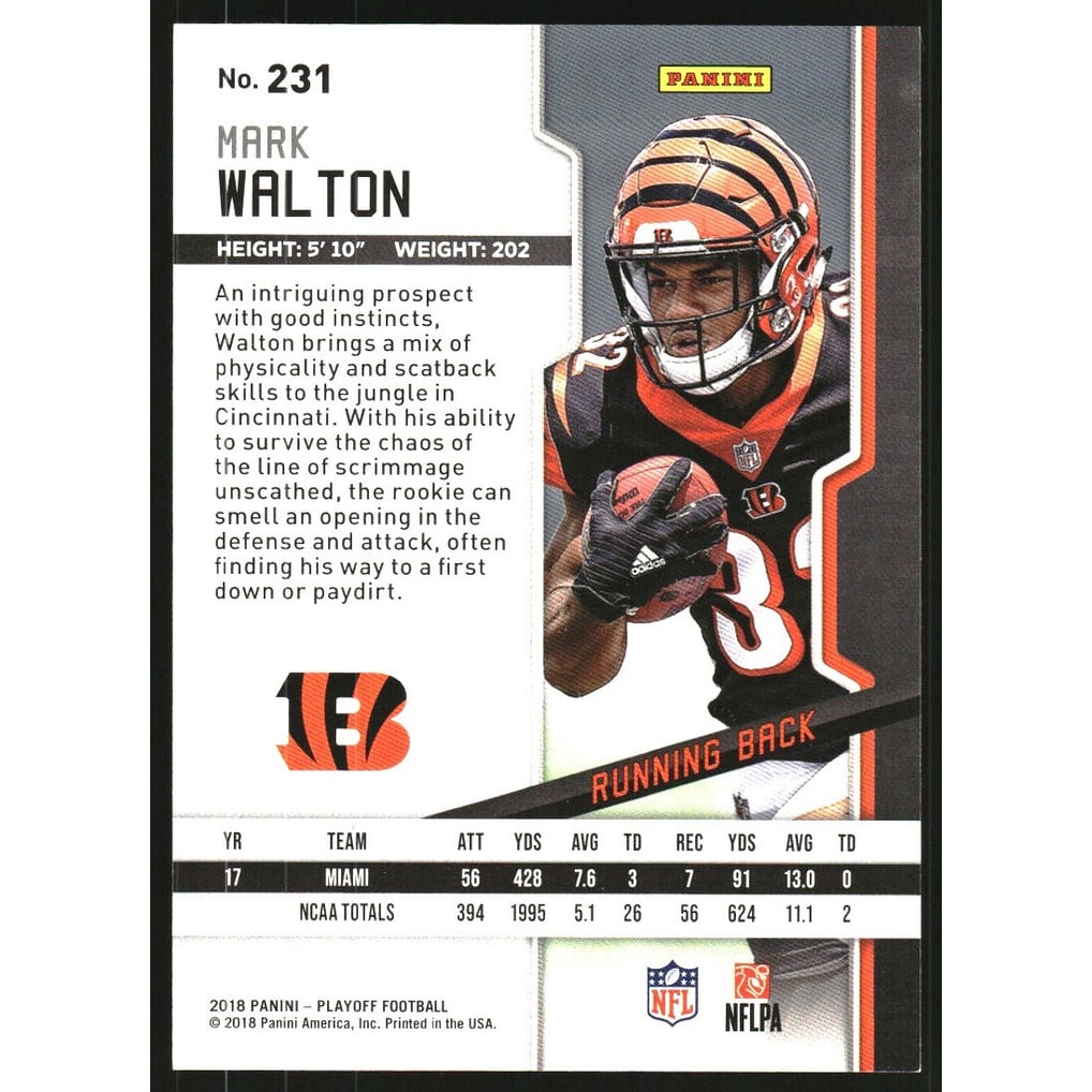 2018 Playoff 3rd Down #231 Mark Walton