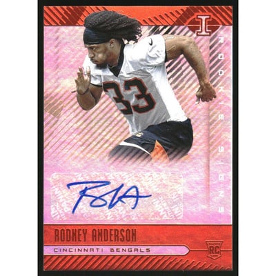 2019 Panini Illusions Rookie Signs Orange #RSROA Rodney Anderson