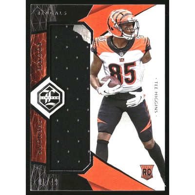 2020 Limited Rookie Phenoms Jerseys Silver Spotlight #10 Tee Higgins