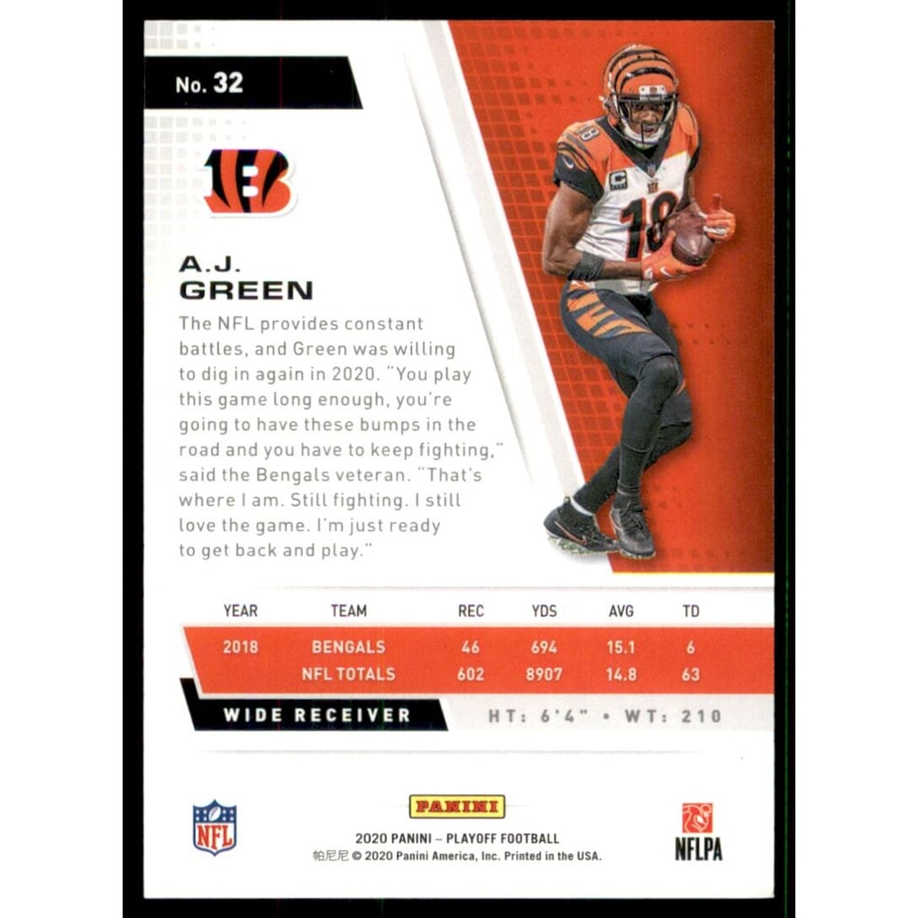 2020 Playoff 3rd Down #32 A.J. Green