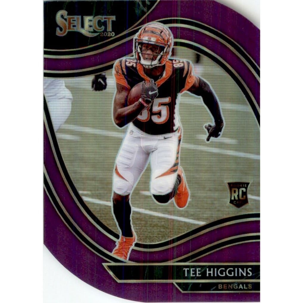 2020 Select Prizm Purple Die Cut #360 Tee Higgins