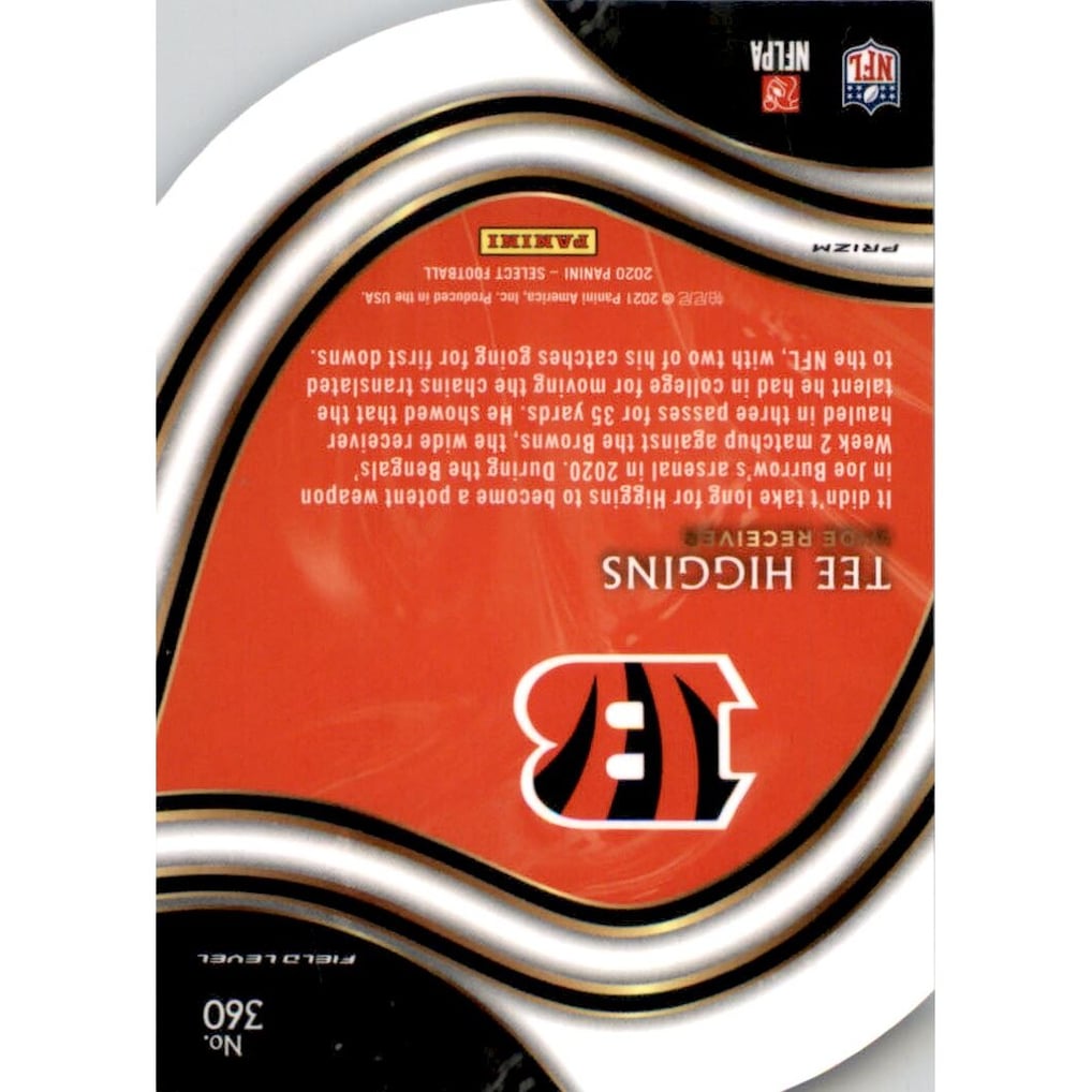 2020 Select Prizm Purple Die Cut #360 Tee Higgins