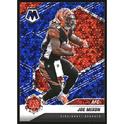 2021 Panini Mosaic Mosaic No Huddle Blue #234 Joe Mixon AFC