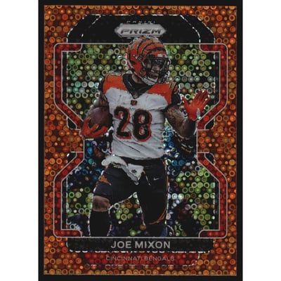 2021 Panini Prizm Prizms Orange Disco #274 Joe Mixon