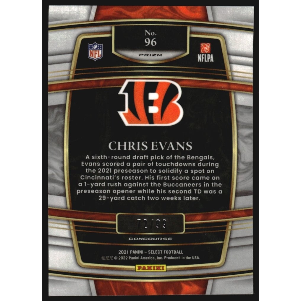2021 Select Prizm Red #96 Chris Evans