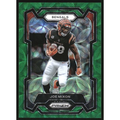 2023 Panini Prizm Prizms Green Scope #58 Joe Mixon
