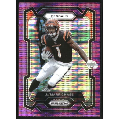 2023 Panini Prizm Prizms Purple Pulsar #56 Ja'Marr Chase