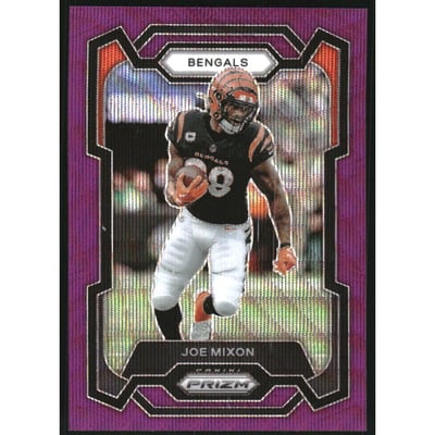 2023 Panini Prizm Prizms Purple Wave #58 Joe Mixon