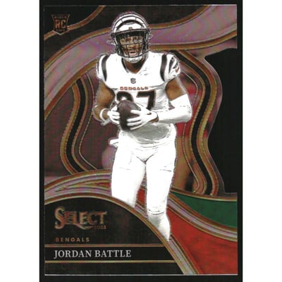 2023 Select Prizm Black and Green Die Cut #253 Jordan Battle