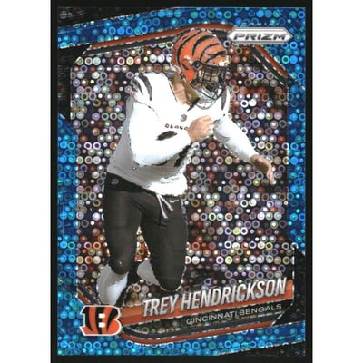 2025 Panini Prizm Prizms No Huddle Blue #291 Trey Hendrickson