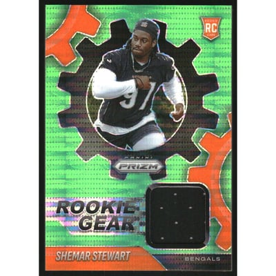 2025 Panini Prizm Rookie Gear Neon Green Pulsar #9 Shemar Stewart