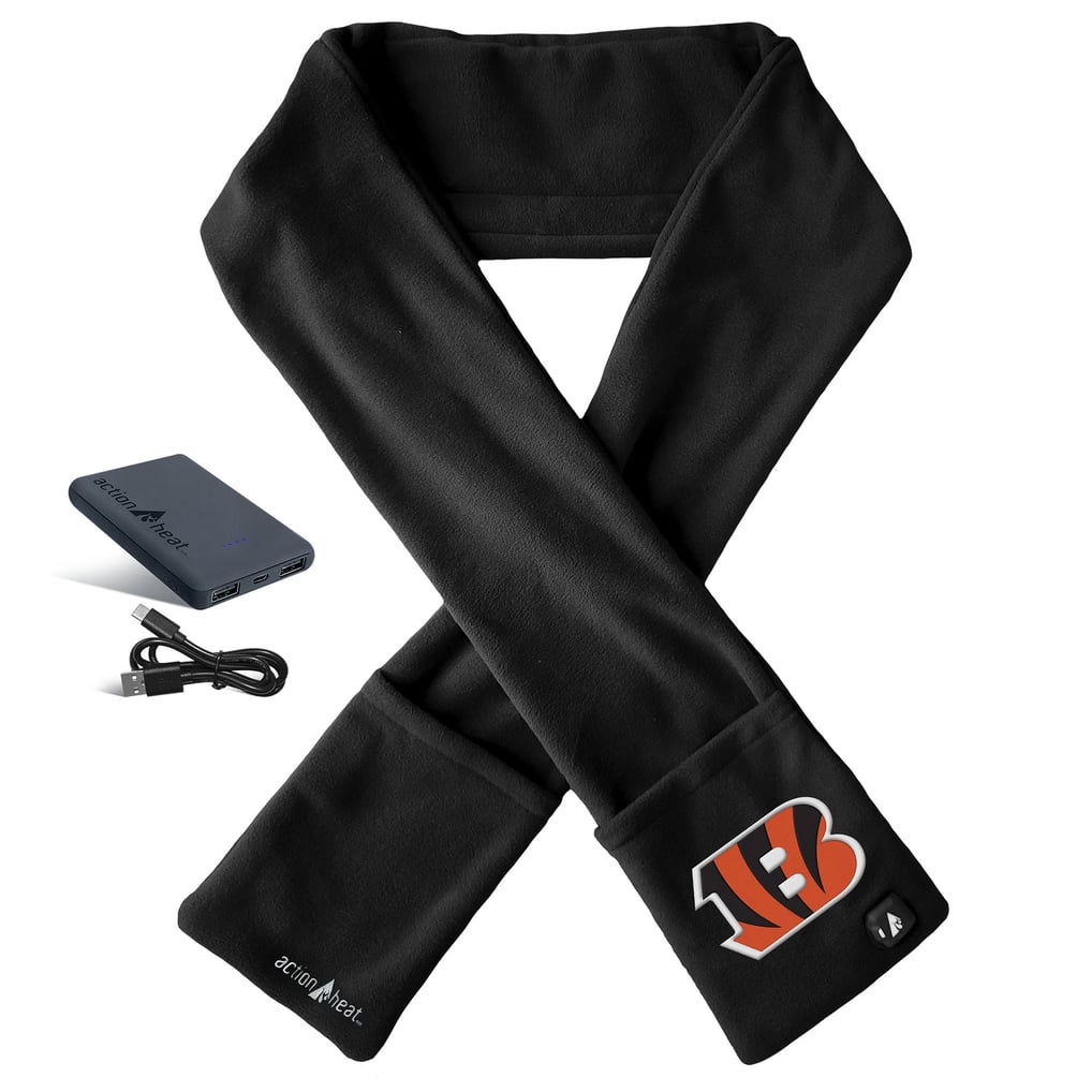 Cincinnati Bengals ActionHeat 5V Battery Heated Scarf - Black
