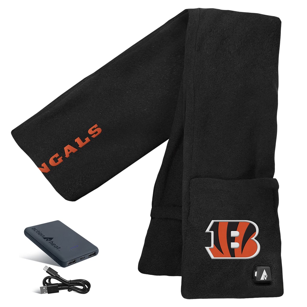 Cincinnati Bengals ActionHeat 5V Battery Heated Scarf - Black