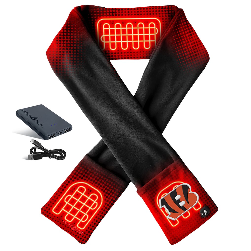 Cincinnati Bengals ActionHeat 5V Battery Heated Scarf - Black