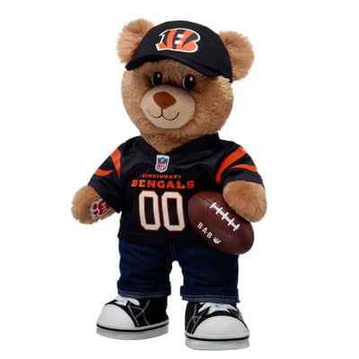  Cincinnati Bengals Build-A-Bear Happy Hugs Teddy Bear Gift Set
