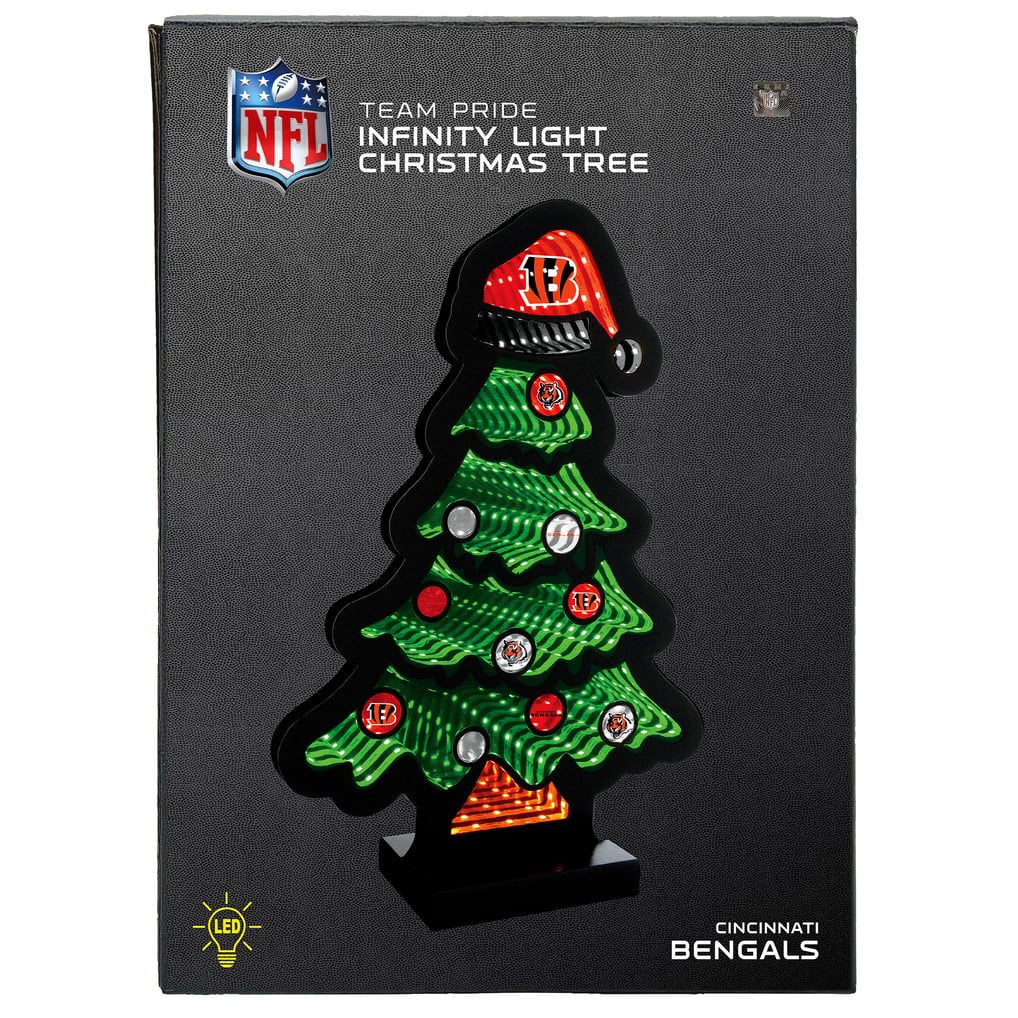 Cincinnati Bengals 12" Christmas Tree LED Infinity Light