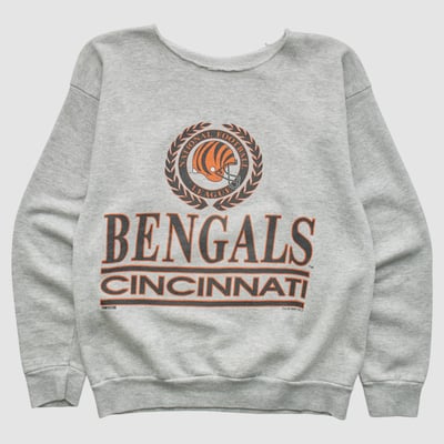 Cincinnati Bengals 1993 Pullover Sweatshirt - Heather Gray - XS by Fanatics Real Vintage