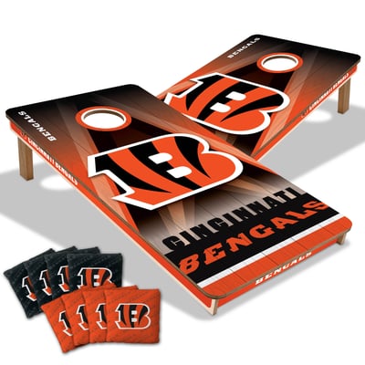 Cincinnati Bengals 2' x 4' City Scape Wood Cornhole Game with Bags