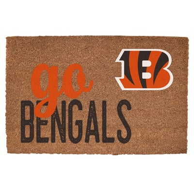 Cincinnati Bengals 20" x 30" Go Team Coir Door Mat
