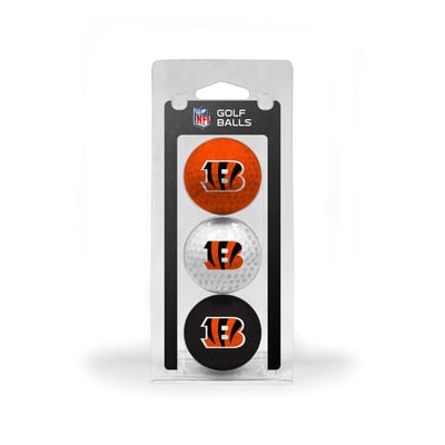 Cincinnati Bengals 3-Pack Multi-Colored Team Golf Ball Set