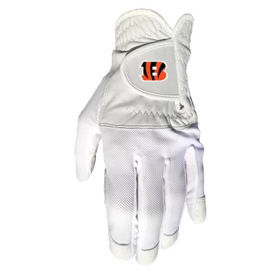Cincinnati Bengals Cool Mesh Cabretta Leather Golf Glove