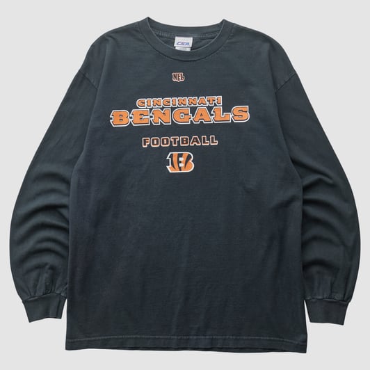 Cincinnati Bengals CSA 2000s Long Sleeve T-shirt - Black - M by Fanatics Real Vintage
