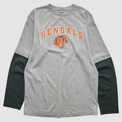 Cincinnati Bengals Lee Apparel 2000s Long Sleeve T-shirt - Gray - M by Fanatics Real Vintage