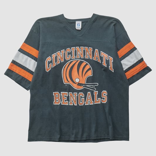 Cincinnati Bengals Logo 7 90s T-shirt - Black - L by Fanatics Real Vintage