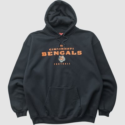 Cincinnati Bengals NFL 2000s Hooded Pullover Sweatshirt - Black - S by Fanatics Real Vintage