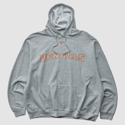 Cincinnati Bengals NFL 2000s Hooded Pullover Sweatshirt - Heather Gray - L by Fanatics Real Vintage