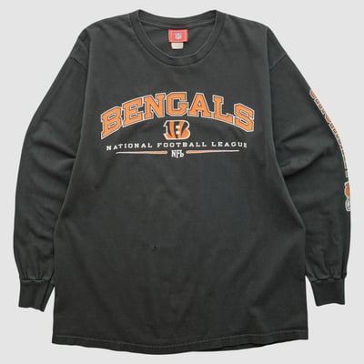 Cincinnati Bengals NFL 2000s Long Sleeve T-shirt - Black - M by Fanatics Real Vintage